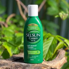Dầu gội Selsun Úc 200ml xanh lá - Giải pháp kiểm soát gàu, giữ ẩm và nuôi dưỡng tóc, tinh dầu bạc hà & Vitamin B5