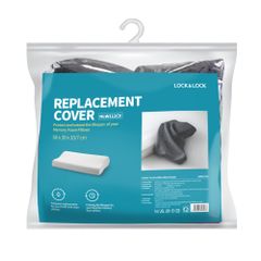 Vỏ Gối Lock&Lock HLW111 - Thay Thế Đệm Ngủ Memory Foam, Chất Liệu Mềm Mại, Dễ Dàng Giặt Rửa - Màu Xám Đậm