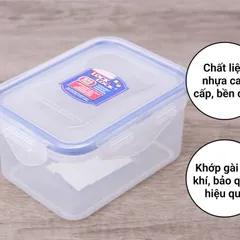 Hộp Bảo Quản Lock&Lock HPL807 470ml - Thiết Kế Chữ Nhật, An Toàn, Chịu Nhiệt, Dùng Trong Lò Vi Sóng, Tiết Kiệm Không Gian, Đồ Gia Dụng Nhà Bếp