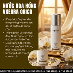 Toner Nước Hoa Hồng Orico Vxebra 120ml - Dưỡng ẩm, Làm sáng da, Phù hợp mọi loại da, Chiết xuất tự nhiên, Giúp da mềm mại mịn màng