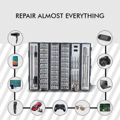 Bộ Tua Vít Đa Năng 128in1 Chuyên Nghiệp - Công Cụ Sửa Chữa Điện Tử và Gia Dụng, Gọn Gàng và Tiết Kiệm