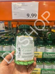 Viên Uống Bổ Sung Kẽm Nature's Bounty 50mg - 400 Viên Hỗ Trợ Miễn Dịch, Chống Oxy Hóa, Thân Thiện Với Người Ăn Chay