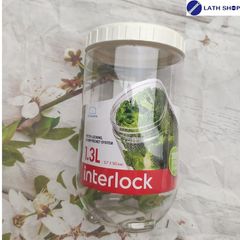 Hộp Bảo Quản Interlock LocknLock 1.3L - Hộp Đựng Đồ Khô, Gia Vị An Toàn, Tiện Dụng Cho Bếp