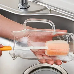 Cọ Rửa Bình LocknLock Có Tay Cầm Kéo Dài ETM113 - Dụng Cụ Vệ Sinh Chai Nhựa và Thủy Tinh An Toàn, Đầu Bọt Biển Mềm Mại