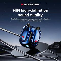 Tai Nghe Bluetooth Monster MQ022 - Kết Nối Nhanh Bluetooth 5.4, Âm Thanh Kép Cho Nghe Nhạc & Chơi Game, Thiết Kế Gọn Nhẹ