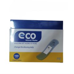 Băng Cá Nhân Trong Suốt Eco 100 Miếng - Bảo Vệ Vết Thương Trầy Xước, Dễ Dàng Sử Dụng, Thiết Kế Thẩm Mỹ, Chống Nước