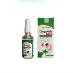 Tinh Dầu Thiên Nhiên Xịt Đuổi Muỗi ORGAKIDS MOS 50ml - An Toàn Cho Mẹ & Bé, Giúp Xua Đuổi Côn Trùng Hiệu Quả