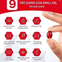 Dầu nhuyễn thể Kirkland Krill Oil 500mg - Omega 3 Giúp Bảo Vệ Tim Mạch và Tăng Cường Sức Khỏe 180 Viên Mỹ