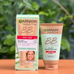 Kem BB Cream Garnier SkinActive Anti-Age 50ml - Trang Điểm, Dưỡng Da, Chống Nắng SPF15, Làm Đều Màu Da, Che Khuyết Điểm