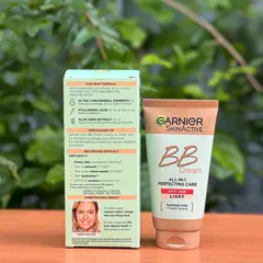 Kem BB Cream Garnier SkinActive Anti-Age 50ml - Trang Điểm, Dưỡng Da, Chống Nắng SPF15, Làm Đều Màu Da, Che Khuyết Điểm