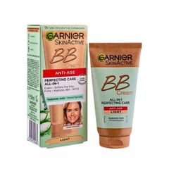 Kem BB Cream Garnier SkinActive Anti-Age All-in-1 50ml - Trang Điểm Và Dưỡng Da, Che Khuyết Điểm, Chỉ Số Chống Nắng SPF15