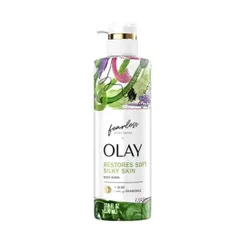 Sữa Tắm Olay Fearless Artist Series Hương Nha Đam & Hoa Cúc 591ml - Dưỡng Ẩm, Làm Mềm Da, Thư Giãn Mỗi Ngày