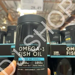 Viên Uống Dầu Cá Sports Research Omega-3 Fish Oil Triple Strength 150 Viên - Giúp Sức Khỏe Não Bộ, Tim Mạch, Làm Đẹp Da Mỹ