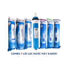 Bộ 7 Lõi Lọc Nước KAROFI Chính Hãng - Lõi Thô 123, RO, GAC-T33, Khoáng Đá, NANO Silver - Giải Pháp Nước Uống An Toàn, Sạch Khuẩn
