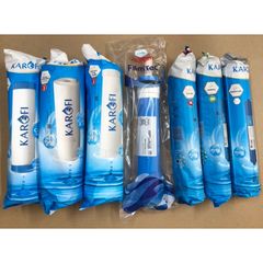 Bộ 7 Lõi Lọc Nước KAROFI Chính Hãng - Lõi Thô 123, RO, GAC-T33, Khoáng Đá, NANO Silver - Giải Pháp Nước Uống An Toàn, Sạch Khuẩn
