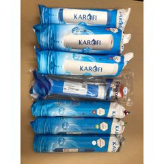 Bộ 7 Lõi Lọc Nước KAROFI Chính Hãng - Lõi Thô 123, RO, GAC-T33, Khoáng Đá, NANO Silver - Giải Pháp Nước Uống An Toàn, Sạch Khuẩn