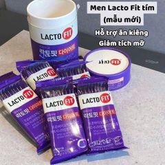 Men Vi Sinh Lacto Fit Diet Bản Tím 60 Gói - Hỗ Trợ Giảm Cân, Cải Thiện Tiêu Hóa Cho Người Ăn Kiêng và Tập Gym