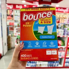 Giấy thơm Bounce của Mỹ 320 tờ - Khử mùi, lưu hương quần áo và đồ đạc, an toàn cho du lịch, chống ẩm và muỗi, sản phẩm chăm sóc nhà cửa.