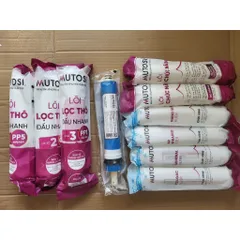 Lõi Lọc Đúc MUTOSI Chính Hãng Thay Thế MP-U1368, MP-S1012 - Bộ 10 Lõi Cao Cấp Bảo Vệ Màng Lọc RO, Nước Sạch, An Toàn