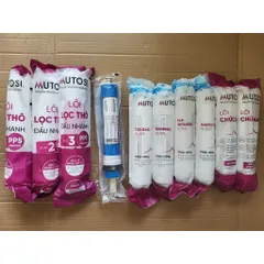Lõi Lọc Đúc MUTOSI Chính Hãng Thay Thế MP-U1368, MP-S1012 - Bộ 10 Lõi Cao Cấp Bảo Vệ Màng Lọc RO, Nước Sạch, An Toàn
