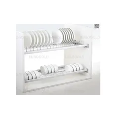 Giá bát đĩa cố định 2 tầng Eurogold inox 304 - Kệ để chén bát bền bỉ, tiện lợi, thiết kế sang trọng cho tủ bếp