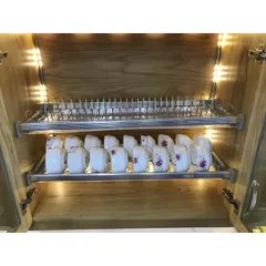 Giá bát đĩa cố định 2 tầng Eurogold inox 304 - Kệ để chén bát bền bỉ, tiện lợi, thiết kế sang trọng cho tủ bếp