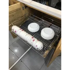 Giá bát đĩa đa năng nan oval Eurogold - Inox 304 cao cấp, thiết kế hiện đại, tích hợp 4 trong 1 cho bếp sạch sẽ và tiện dụng