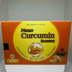 Viên Uống Nghệ Nano Curcumin Rostex 30V - Giảm Viêm Loét Dạ Dày, Tá Tràng, Hỗ Trợ Tiêu Hóa Hiệu Quả, Sức Khỏe Từ Thiên Nhiên