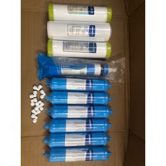 Bộ 10 Lõi Lọc Nước SANAKY Chính Hãng - Tương Thích Với Máy Lọc RO, Bao Gồm Lõi Thô, RO, Alkaline, GAC, Hydrogen, Nano Silver