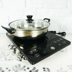 Bếp Từ Đơn Arber AB-301A Chính Hãng 2200W - Mặt Kính Ceramic Chịu Nhiệt - Tặng Kèm Chảo Lẩu An Toàn, Tiện Dụng Cho Mọi Gia Đình