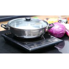 Bếp Từ Đơn Arber AB-301A Chính Hãng 2200W - Mặt Kính Ceramic Chịu Nhiệt - Tặng Kèm Chảo Lẩu An Toàn, Tiện Dụng Cho Mọi Gia Đình