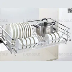 Giá bát đĩa đa năng Eurogold - Inox 304 cao cấp, thiết kế thông minh 3 trong 1, tiện lợi và bền bỉ cho tủ bếp hiện đại - Hàng chính hãng