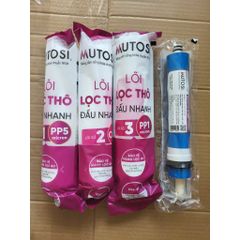 Bộ 8 Lõi Lọc Nước MUTOSI - Chất lượng cao, loại bỏ vi khuẩn, tạp chất, cải thiện độ trong và vị ngon của nước uống.