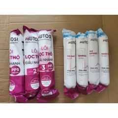 Bộ 8 Lõi Lọc Nước MUTOSI - Chất lượng cao, loại bỏ vi khuẩn, tạp chất, cải thiện độ trong và vị ngon của nước uống.