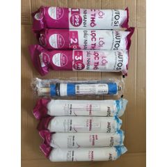 Bộ 8 Lõi Lọc Nước MUTOSI - Chất lượng cao, loại bỏ vi khuẩn, tạp chất, cải thiện độ trong và vị ngon của nước uống.