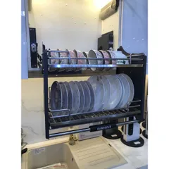 Giá Bát Di Động Nan Oval EUROGOLD - Inox 304 Chống Han Rỉ, Thiết Kế Sang Trọng, Đa Năng Cho Bếp Nhà Thêm Hiện Đại