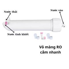 Vỏ màng RO 50G - Chất liệu nhựa cao cấp, có chân ren, kháng khuẩn, bền bỉ cho máy lọc nước gia đình, dễ lắp đặt.