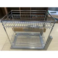 Giá gia vị inox 304 EUROGOLD 2 tầng thông minh - Thiết kế hiện đại, lưu trữ lớn, bảo hành 2 năm chính hãng