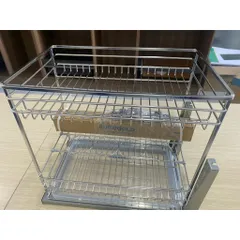 Giá gia vị inox 304 EUROGOLD 2 tầng thông minh - Thiết kế hiện đại, lưu trữ lớn, bảo hành 2 năm chính hãng