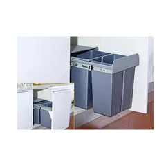 Thùng Rác EUROGOLD Gắn Cánh Âm Tủ EBL300 - Nắp Đậy Kín, Tự Động Mở Đóng, An Toàn Vệ Sinh Cho Nhà Bếp