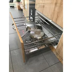 Giá Xoong Nồi Inox 304 Cao Cấp Eurogold Âm Tủ - Bền, Thẩm Mỹ, Chống Ăn Mòn, Khay Hứng Nước Dễ Lau Chùi