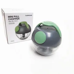 Dụng Cụ Băm/Xay Hành Tỏi Mini Lock&Lock CKS327 - Lưỡi Dao Thép Không Gỉ, Tay Xách Tiện Lợi, Dung Tích 170ml