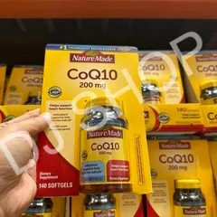 Viên CoQ10 Nature Made 200mg Hỗ Trợ Tim Mạch - Hộp 140 Viên Chất Lượng Từ Mỹ, Tăng Cường Sức Khỏe Toàn Diện