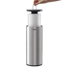 Giá đựng giấy vệ sinh Joseph Joseph Easystore Luxe 70593 bằng inox - Thiết kế hiện đại, hợp vệ sinh, chứa 3 cuộn giấy cho phòng tắm gọn gàng