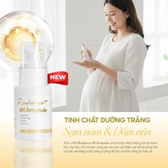 Tinh Chất Dưỡng Trắng Cấp Ẩm GUO Radiance 4X Ampoule 30ml - Serum Làm Mờ Thâm Sạm Dành Cho Bà Bầu, An Toàn Và Hiệu Quả