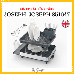 Giá Úp Bát Đĩa 2 Tầng Joseph Joseph 851647 - Thiết Kế Thông Minh Giúp Tối Ưu Không Gian Bếp, Chống Vân Tay, Dễ Vệ Sinh