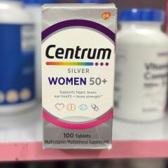 Viên uống Centrum Silver cho phụ nữ 50+ - Hỗ trợ tim mạch, não bộ, thị lực và xương chắc khỏe - Multivitamin chất lượng USA