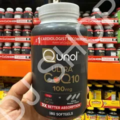 Viên Uống Bổ Sung CoQ10 Qunol Ultra 100mg - Hỗ Trợ Sức Khỏe Tim Mạch, Năng Lượng và Đề Kháng, 180 Softgels Mỹ