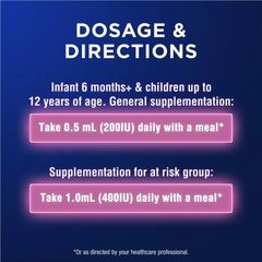 Vitamin D3 Ostelin Kids Liquid 200IU - Vitamin tổng hợp cho trẻ em, phòng tránh còi xương và suy dinh dưỡng, 20ml sản xuất tại Úc
