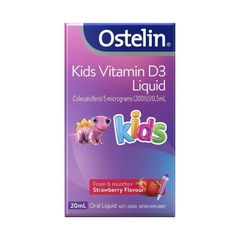 Vitamin D3 Ostelin Kids Liquid 200IU - Vitamin tổng hợp cho trẻ em, phòng tránh còi xương và suy dinh dưỡng, 20ml sản xuất tại Úc